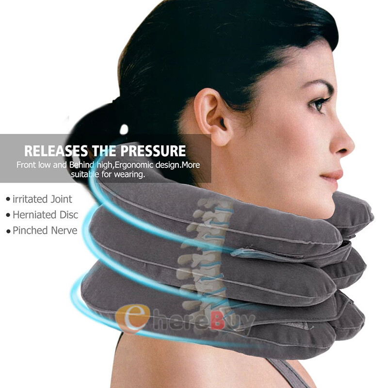 Cervical Neck Traction Device Collar Brace Support Pain Relief Stretcher Therapy