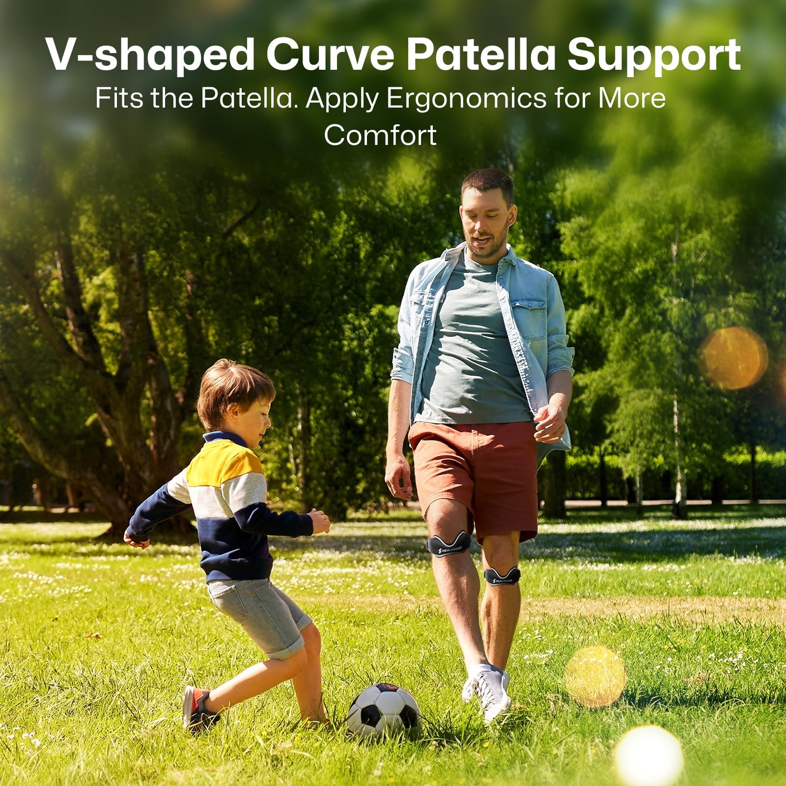 Patellar Tendon Support Strap, Silicone Patella Knee Strap, Non-Slip Patella …