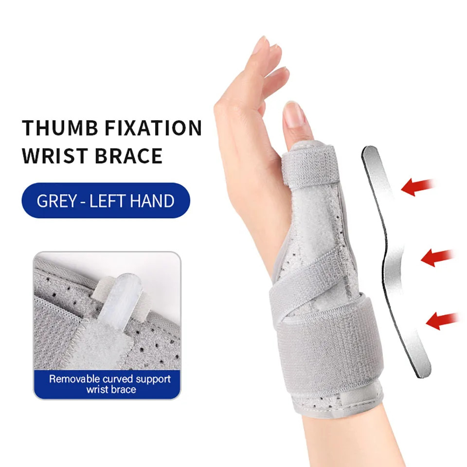 1Pcs Tendonitis Support Wrist Brace Wrap around Compression Aluminum Plate Suppo