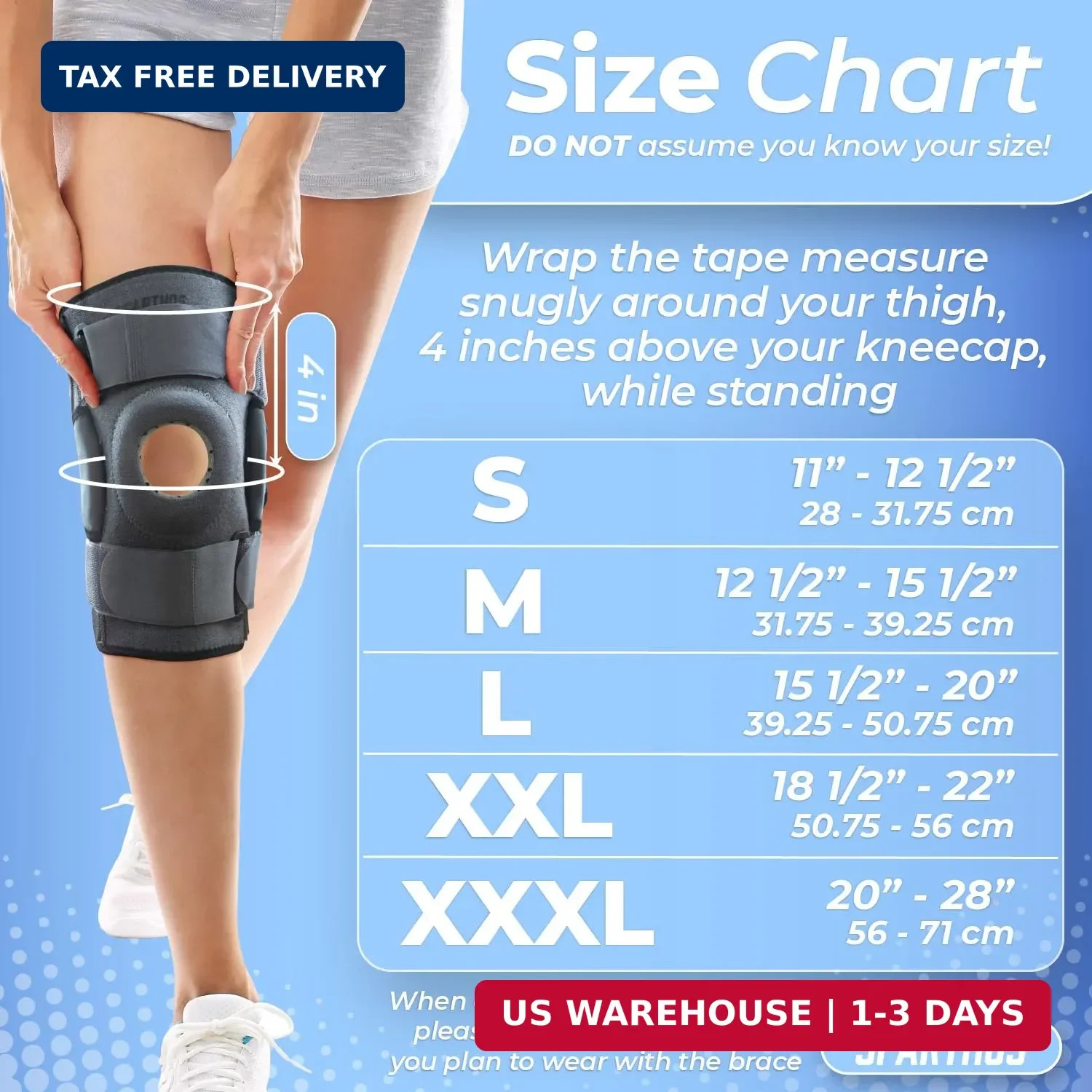 Sparthos Hinged Knee Brace – Relieves ACL, MCL, Meniscus Tear, Arthritis, Tendon