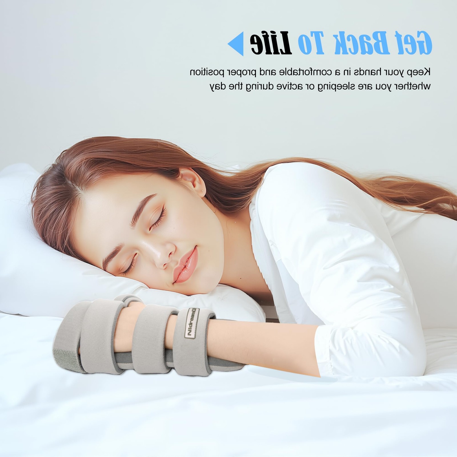NIdreamCE Resting Hand Splints for Straightening Fingers,Carpal Tunnel Wrist