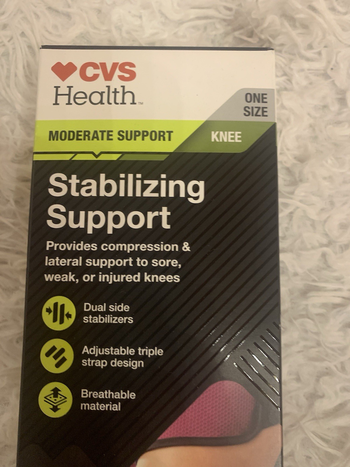 CVS KNEE Performance Stabilizer Moderate Compression Adjustable Brace Support