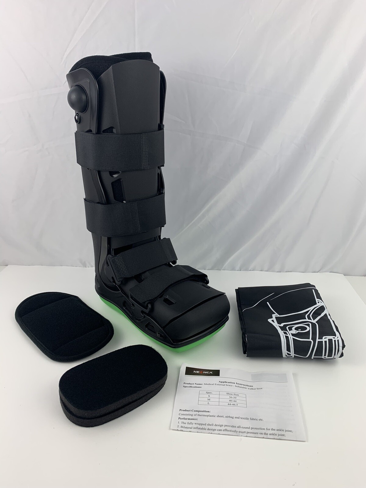 NEENCA Medical External Brace Inflatable Walker Boot Size Small 36-39 Cm