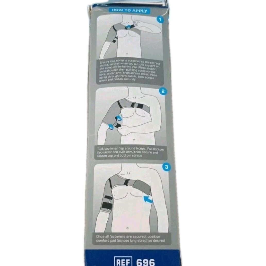 NEO G EASY-FIT SHOULDER SUPPORT UNIVERSAL SIZE LEFT OR RIGHT ARM New Open Box B4