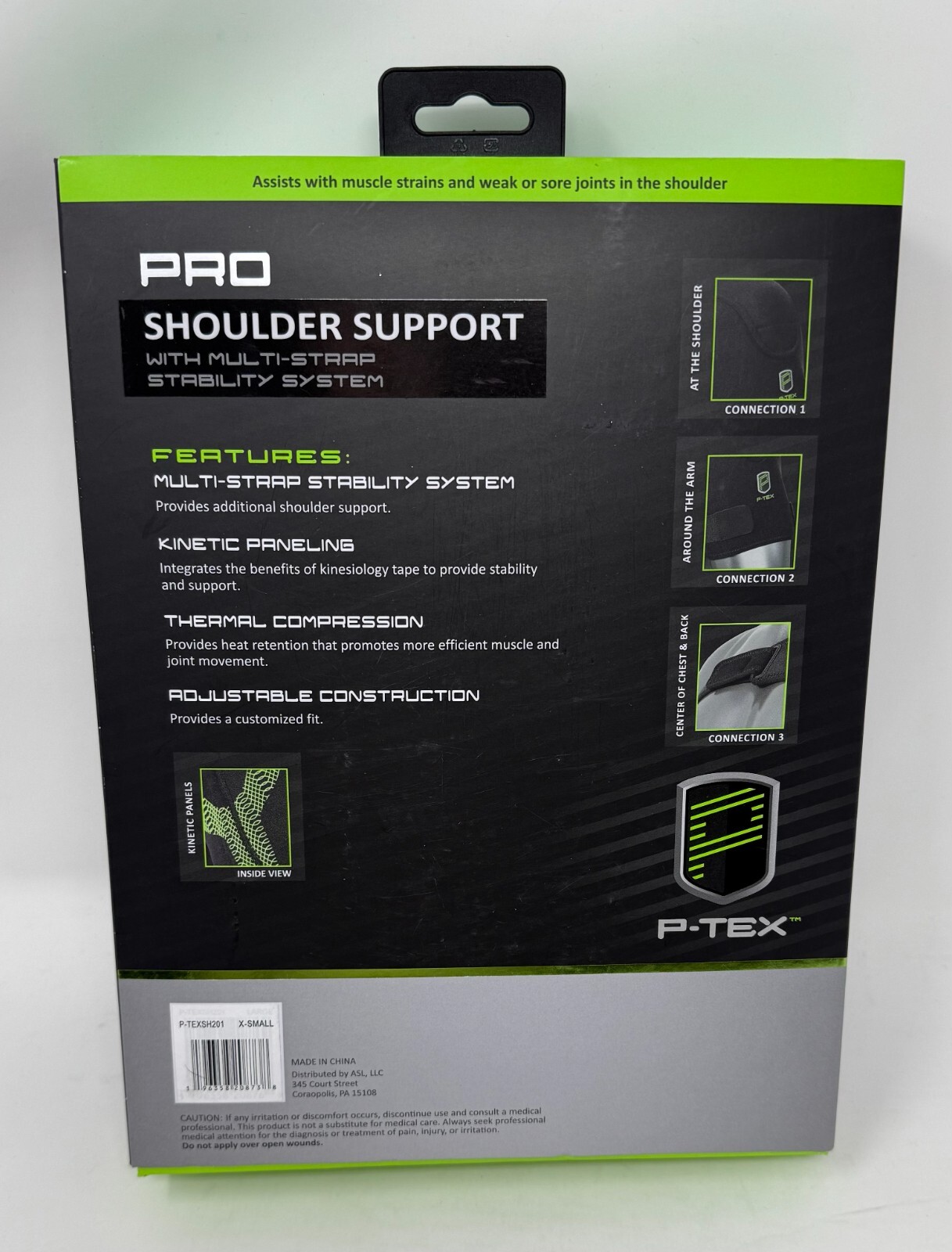 P-TEX ** PRO SOULDER SUPPORT ** X-SMALL ” P-TEXSH201 “
