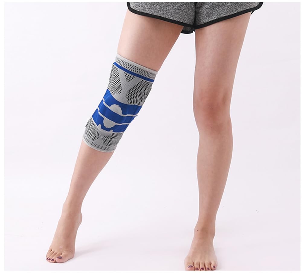 2 Pack Knee Sleeves for Men Women, Compression Knee Brace Knee Sleeve with Si…