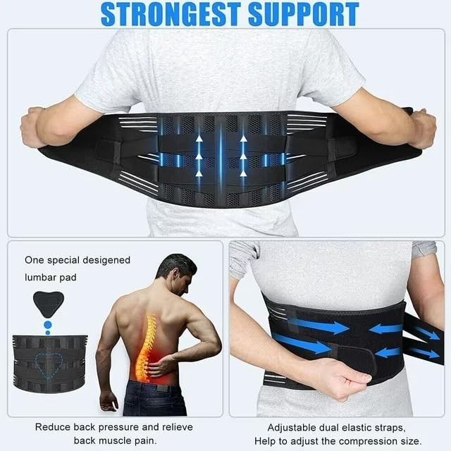 ® Back Braces for Lower Back Pain with 6 Stays, Breathable Back Belt for Men/…