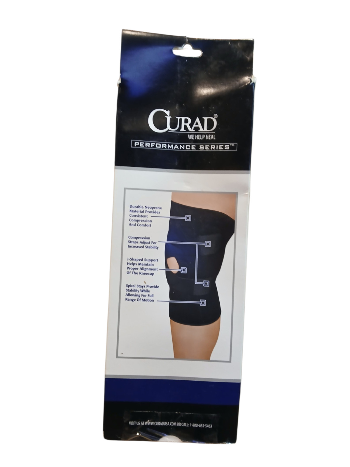 Curad Knee Support with J shaped Support Right Large size