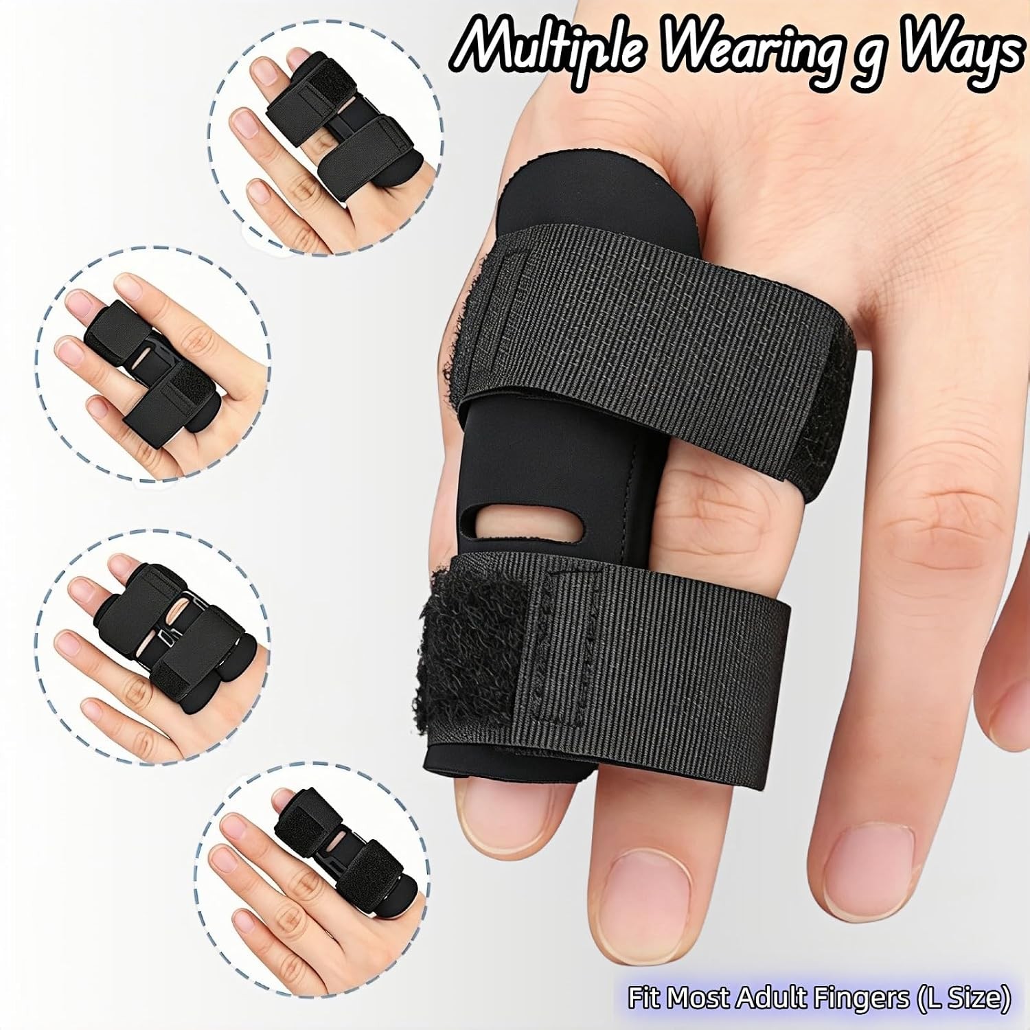 Upgraded Trigger Finger Splint with 2 Metal Stays – Adjustable Finger Brace for