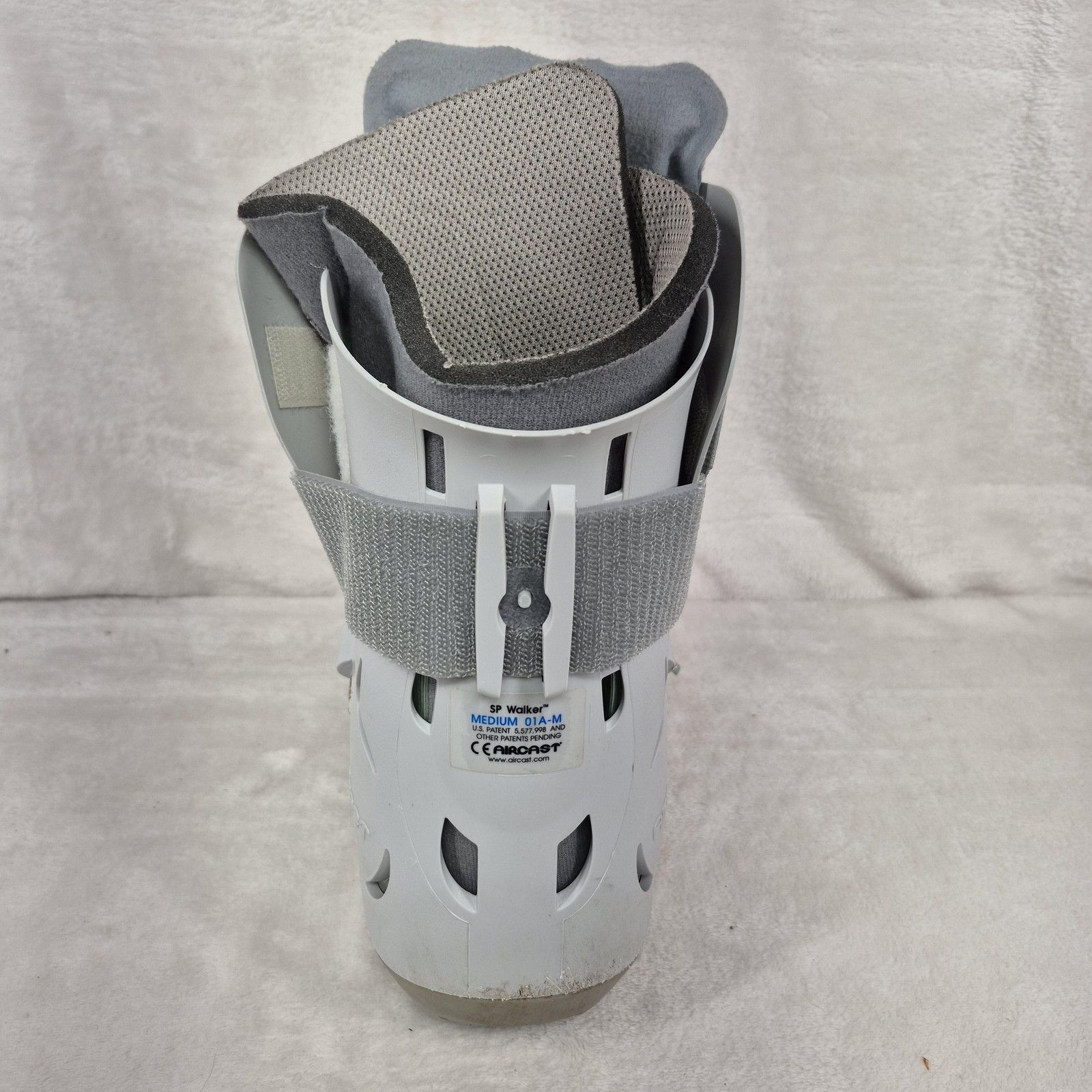 Aircast SP Walker Boot Medium Gray 01A-M Pneumatic Leg Ankle Brace Support
