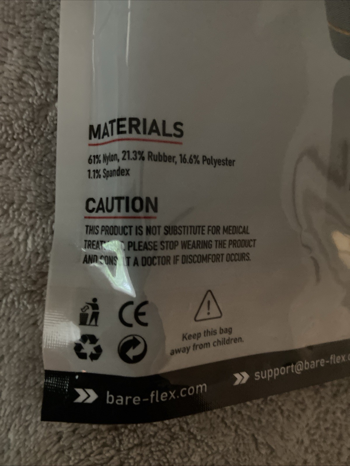 Bareflex Elite Knee Brace Pair UnisexPremium Compression Support Black Pain