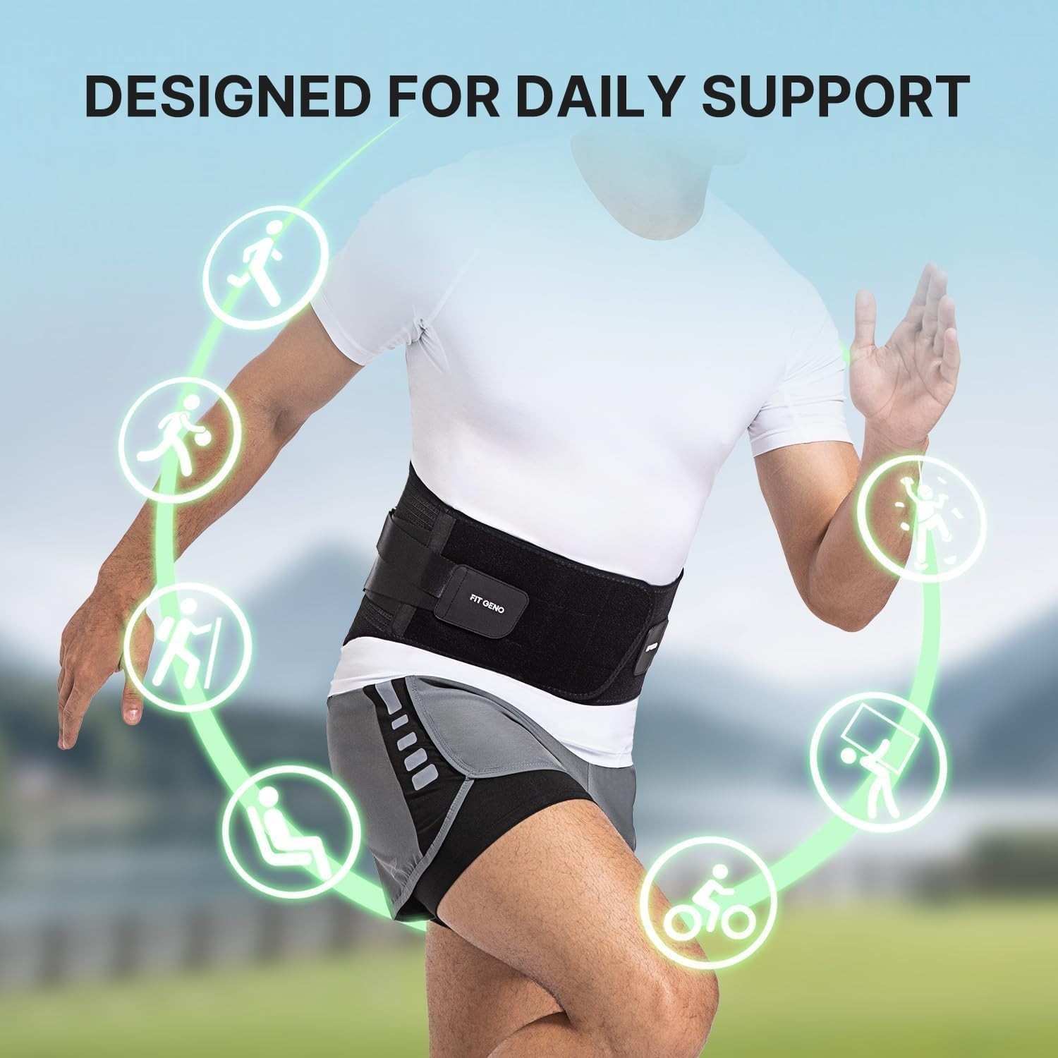 Comfortable and Breathable Back Brace – Adjustable L/XL Pain Relief Solution