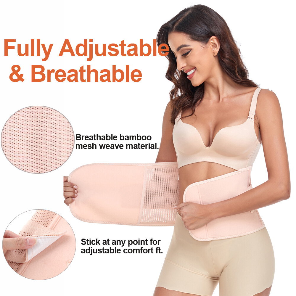 Postpartum Belly Band & Abdominal Binder C-Section Wrap Recovery Support Belt US