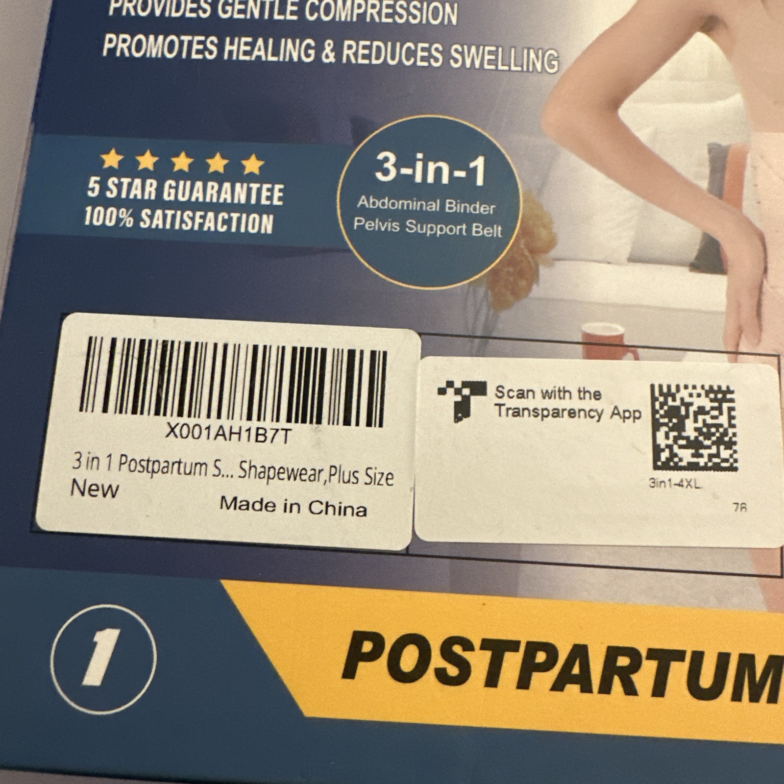 ChongErfei 3 in 1 Postpartum Support – Posture Correction- XL – Beige Q66