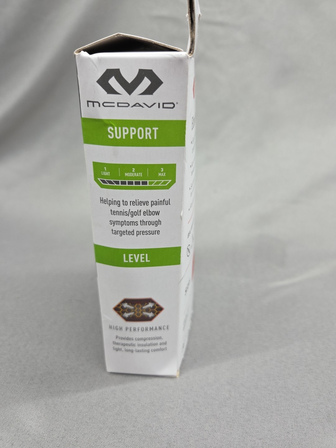 MCDAVID SPORT TENNIS AND GOLF ELBOW STRAP: MUSCLE PAIN RELIEF, NYLON – BLACK
