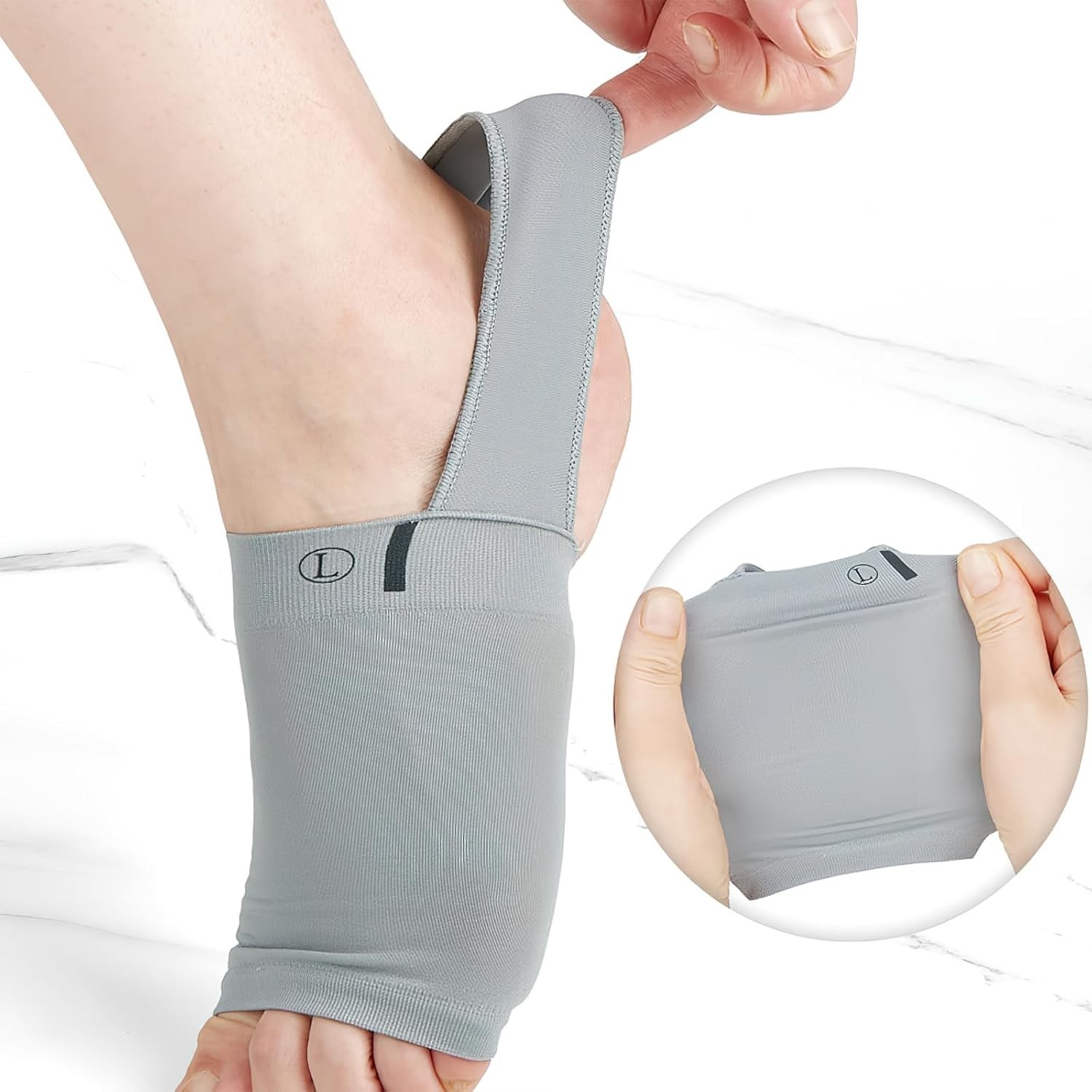 Metatarsal Arch Support Brace Compression Sleeves with Gel Pad for Flat Foot