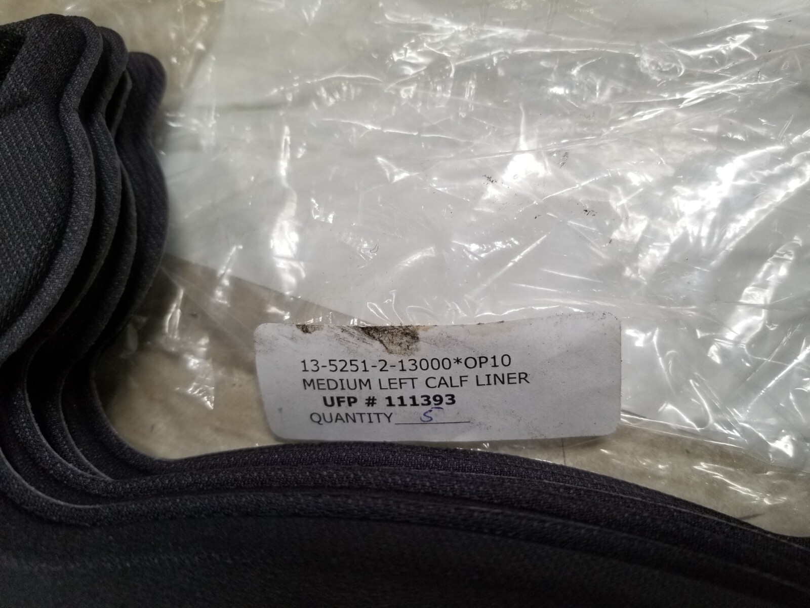 Lot of 5 – Donjoy Medium Left Calf Liner Replacement 13-5251-2-13000