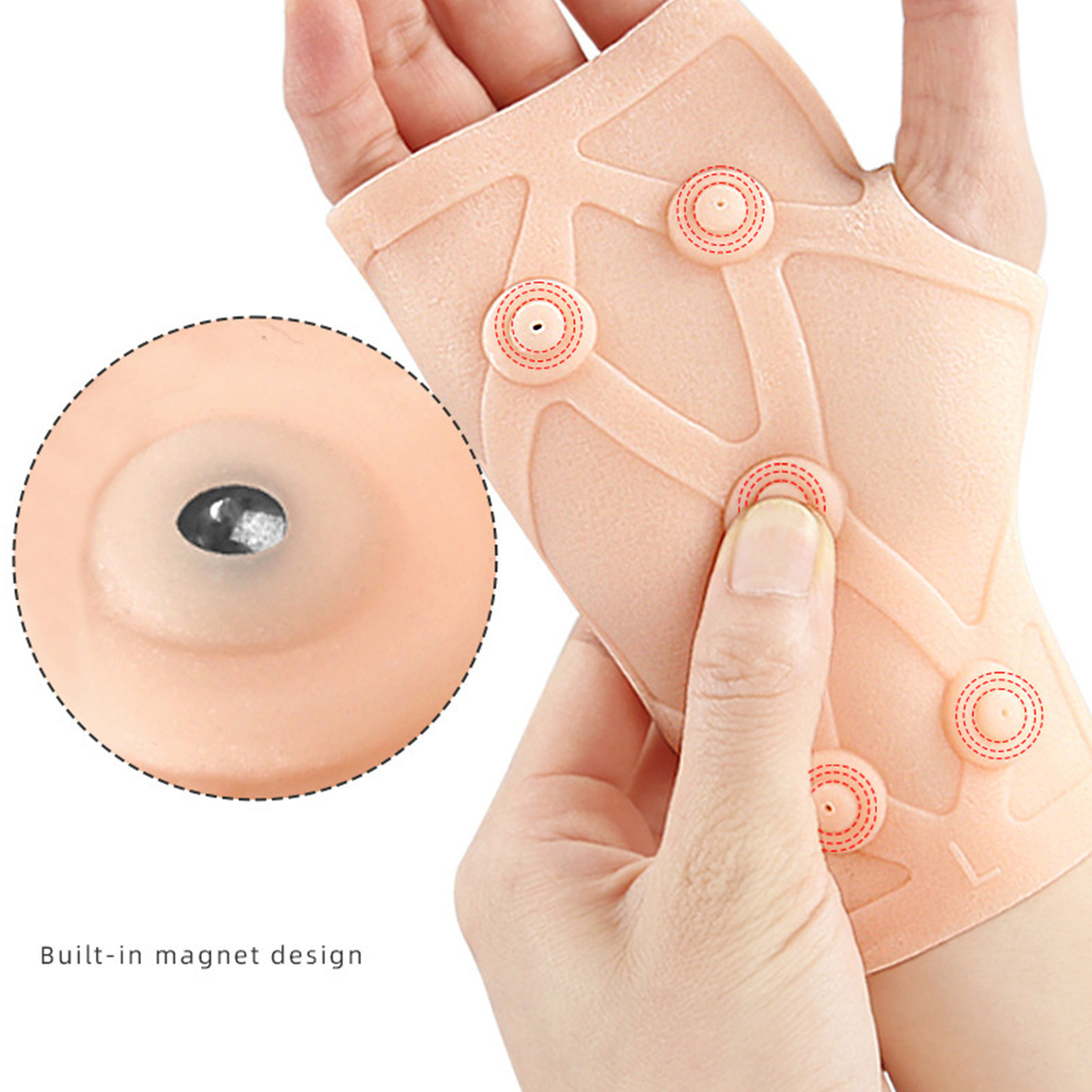Compression Copper Gloves Hand Wrist Support Finger Pain Relief Brace