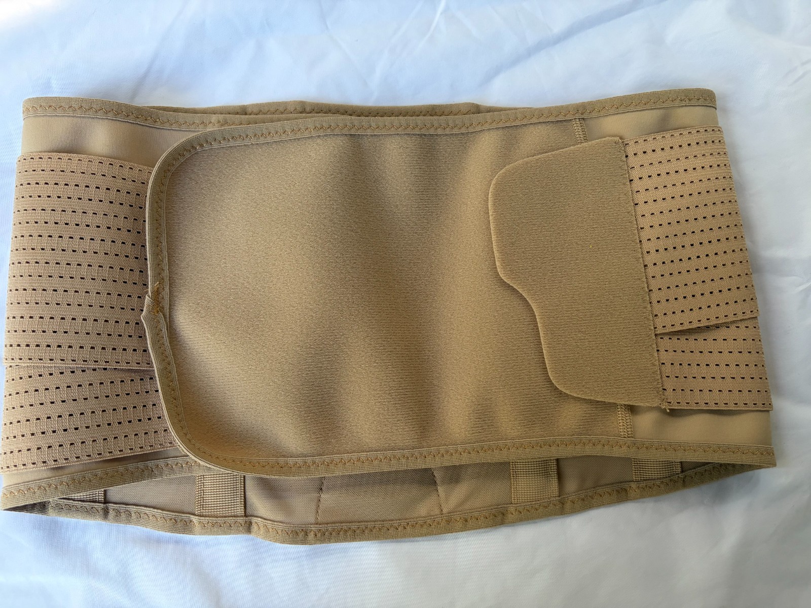 Copper Fit Targeted Compression Back Support Brace Large 42-44 Beige Adjustable