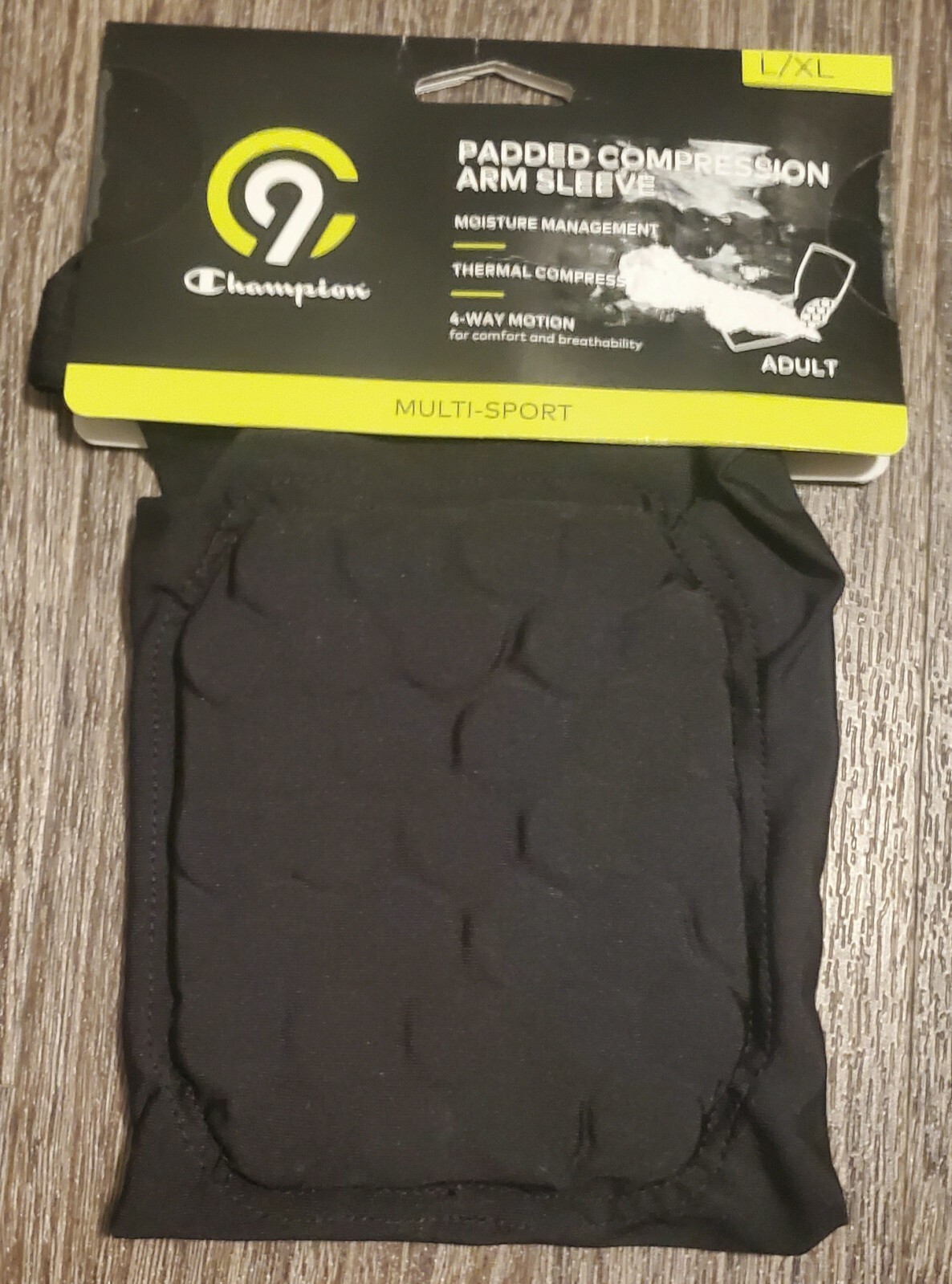 Padded Compression Arm Sleeve Size L/XL Champion