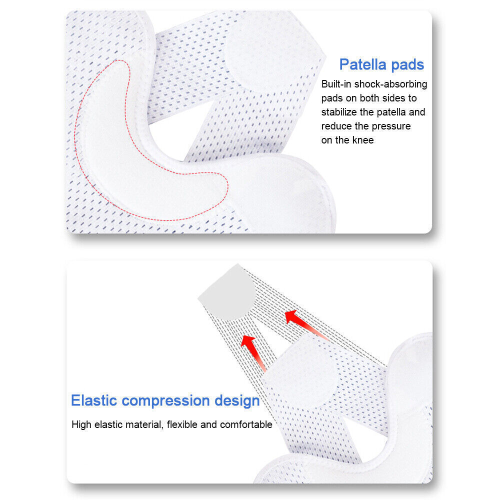 Knee Sleeve Compression Brace Support For Sport Bone Joint Pain Arthritis Relief