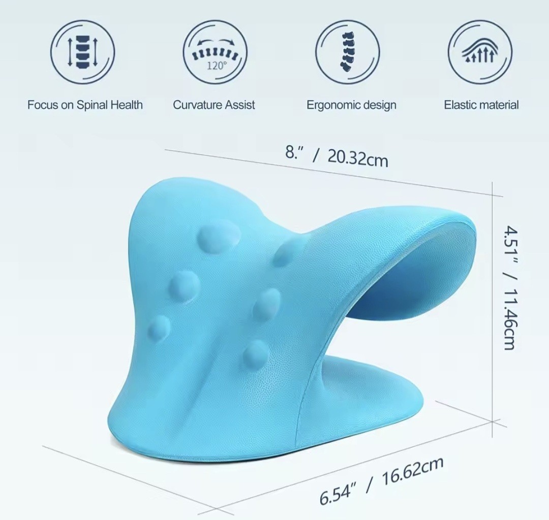 Neck And Shoulder Relaxer, C-Shape Cervical Traction , Relax Spine Alignment