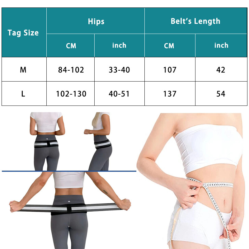 Lightweight Hip Back Brace Breathable Adjustable Lumbar Support Belt Women&Men