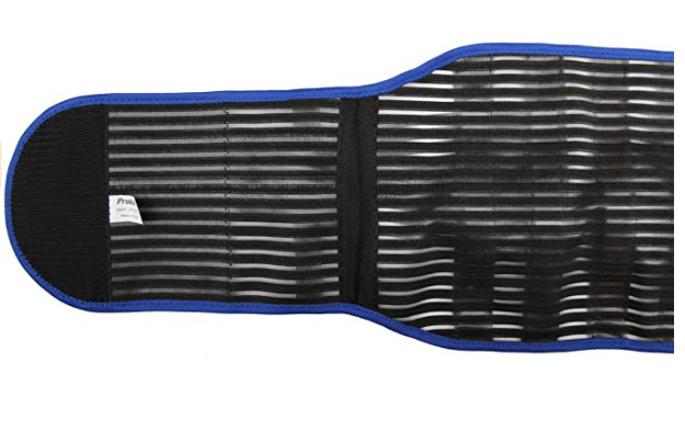 Protexx Waist Brace Support Belt with Aluminum Alloy Stays (Medium)
