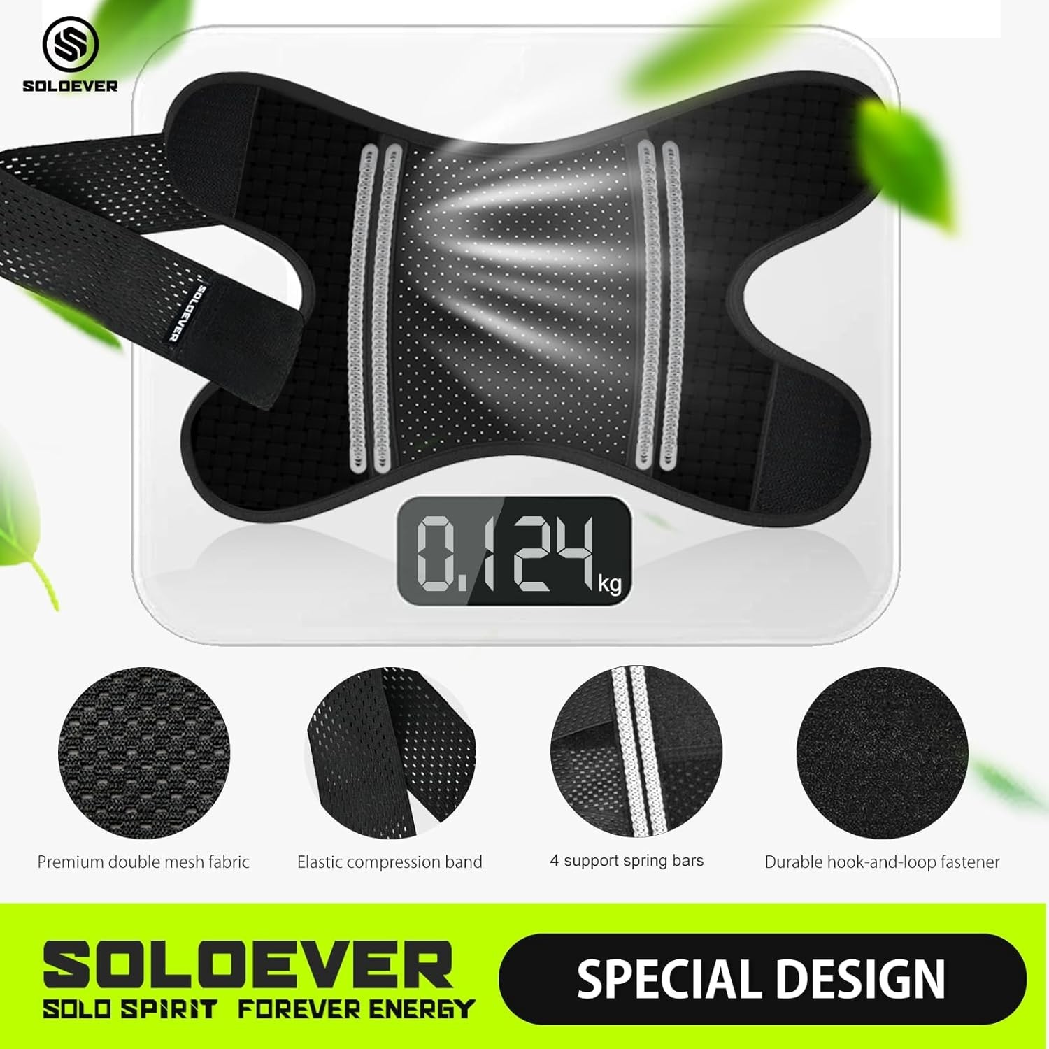Ultra-Thin Knee Brace with Side Stabilizers for Women & Men, Adjustable Knee …