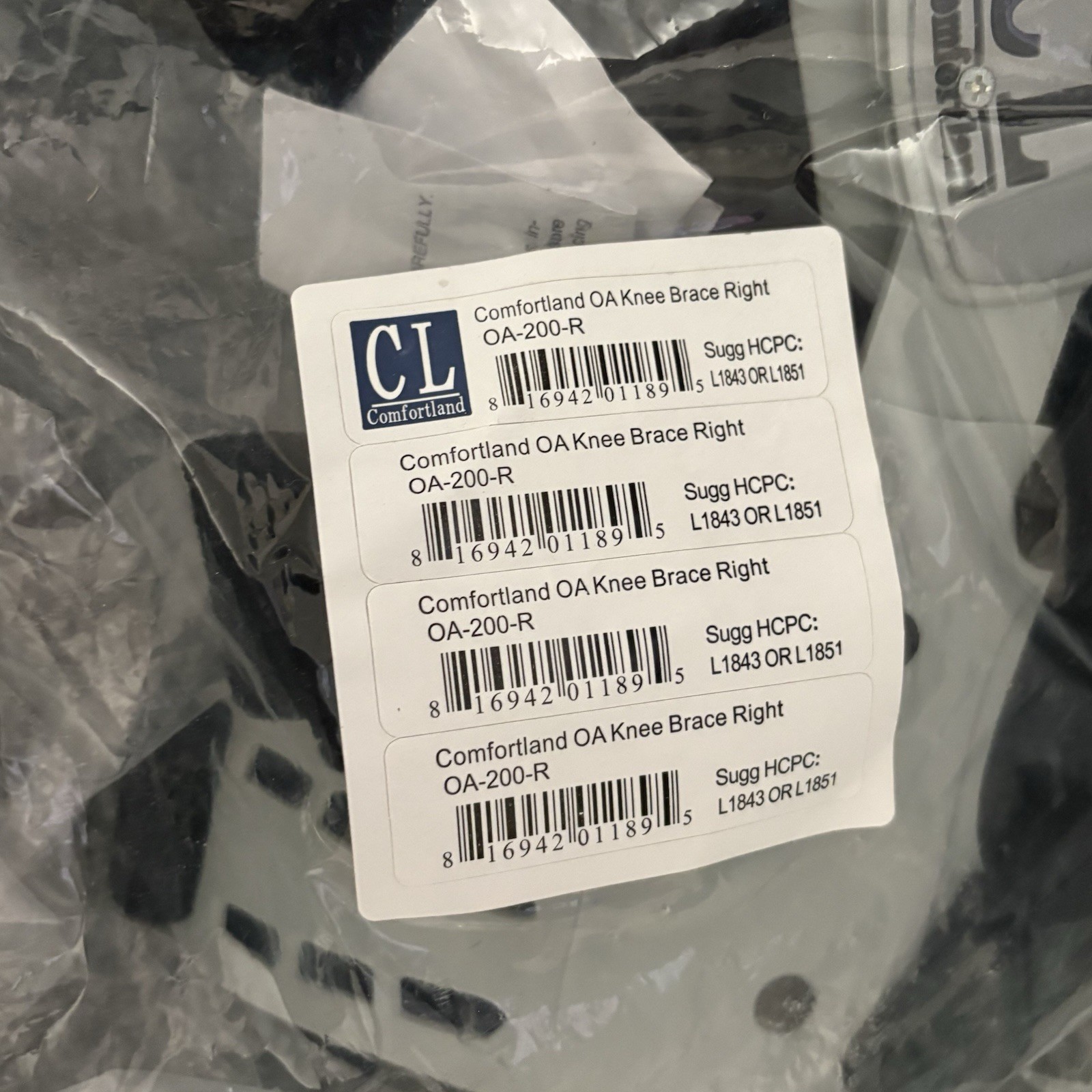 Knee Braces Pair NEW Comfortland CL Deluxe OA 200 Right & Left