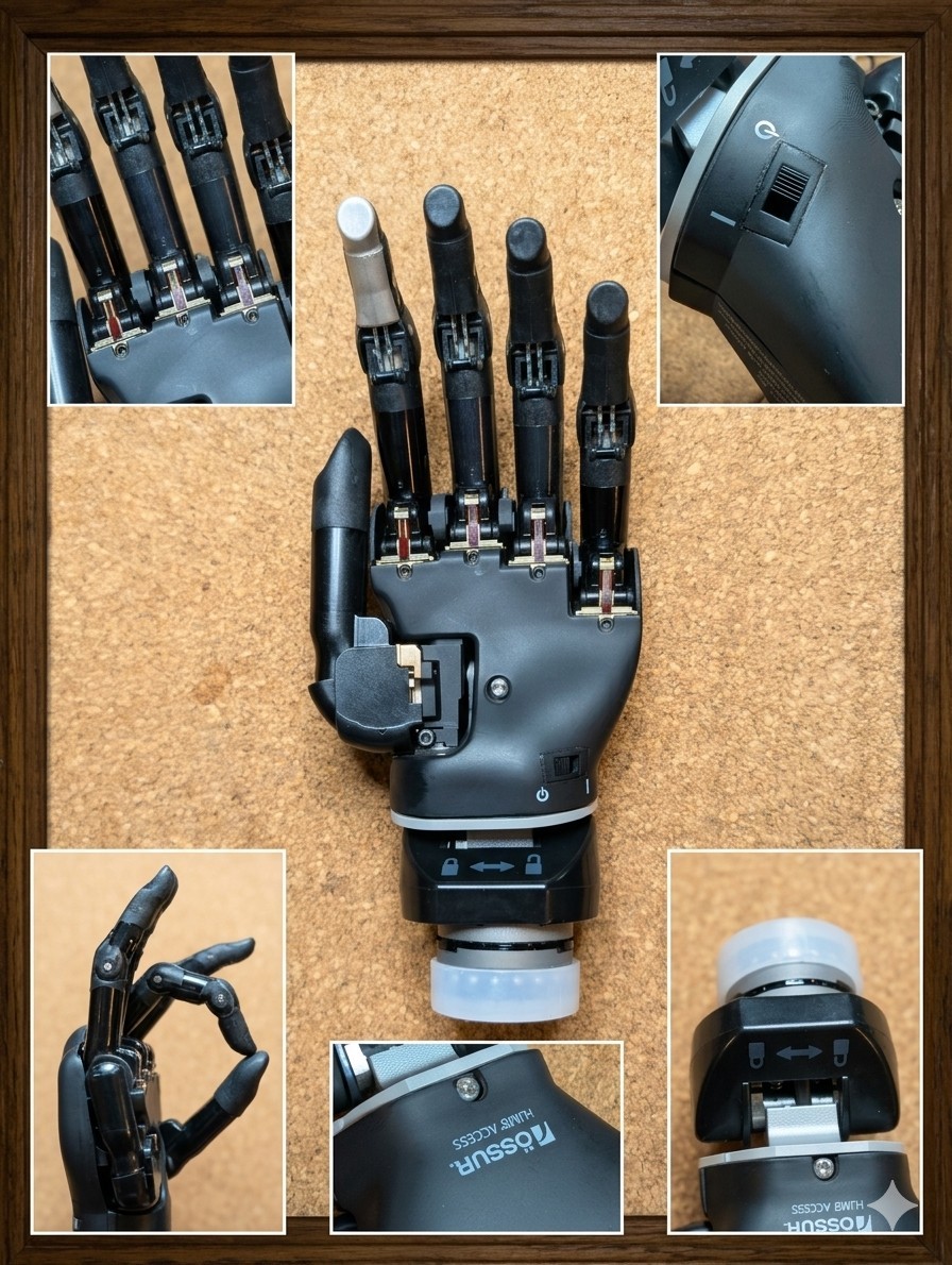 Ossur I-Limb Bionic Hand, Joint Prosthetic & Silicone Hand Cover + More