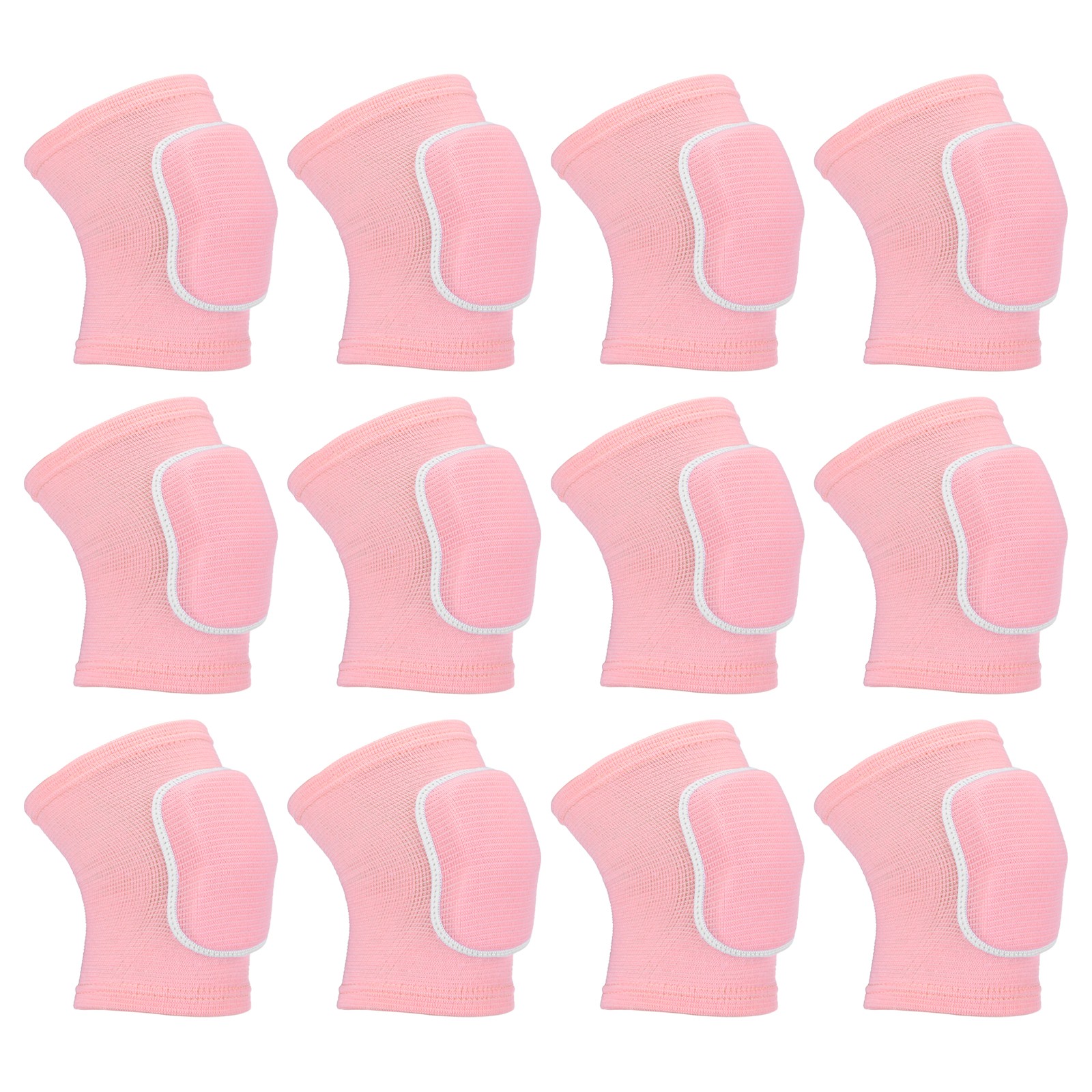 6 Pairs M Dance Knee Pads Volleyball Protective Sponge Brace Pink