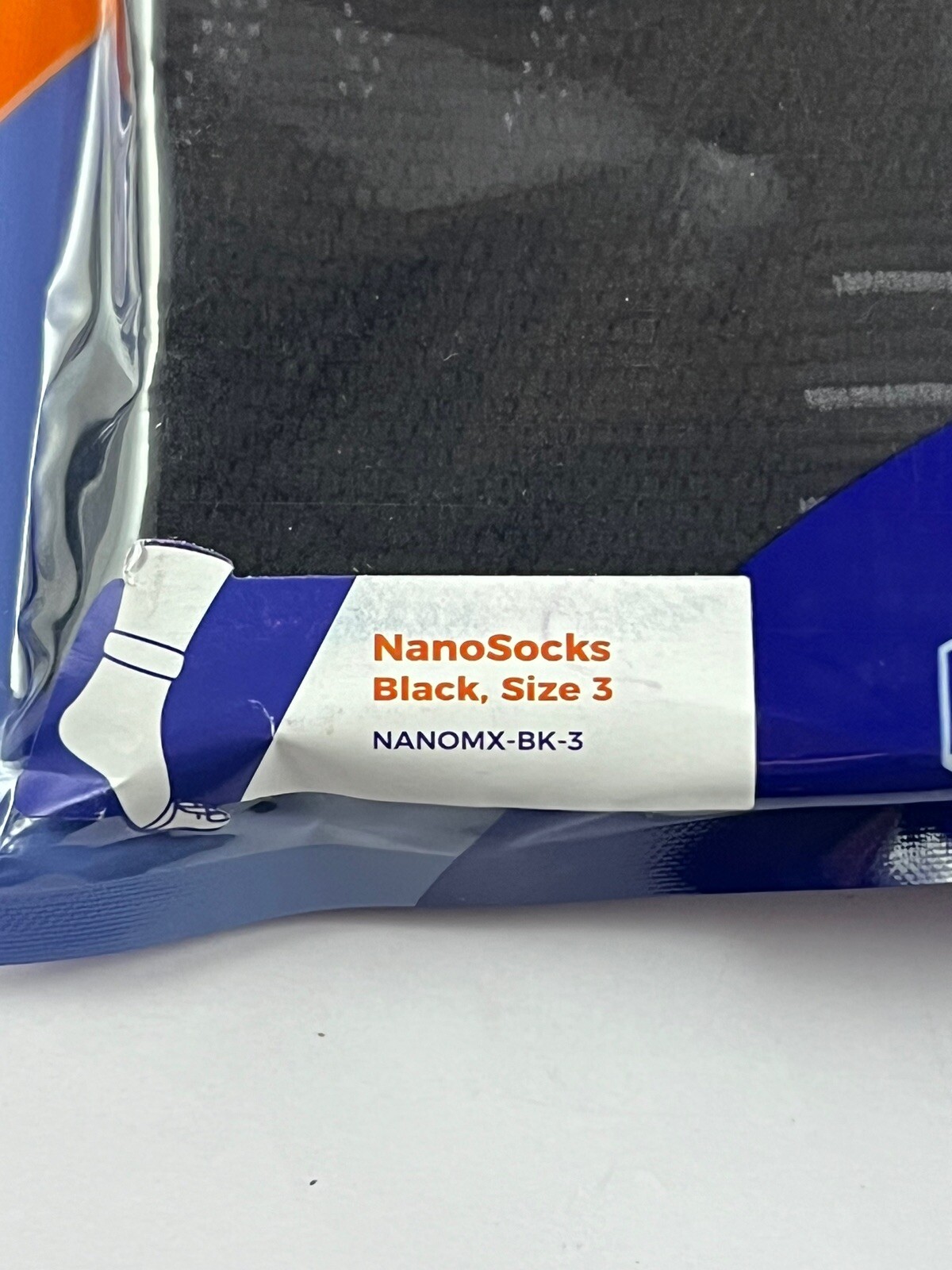 2 Packages, NANOSOCKS, 3D Nano-Weave Technology, Black Size 3, NANOMX-BK-3