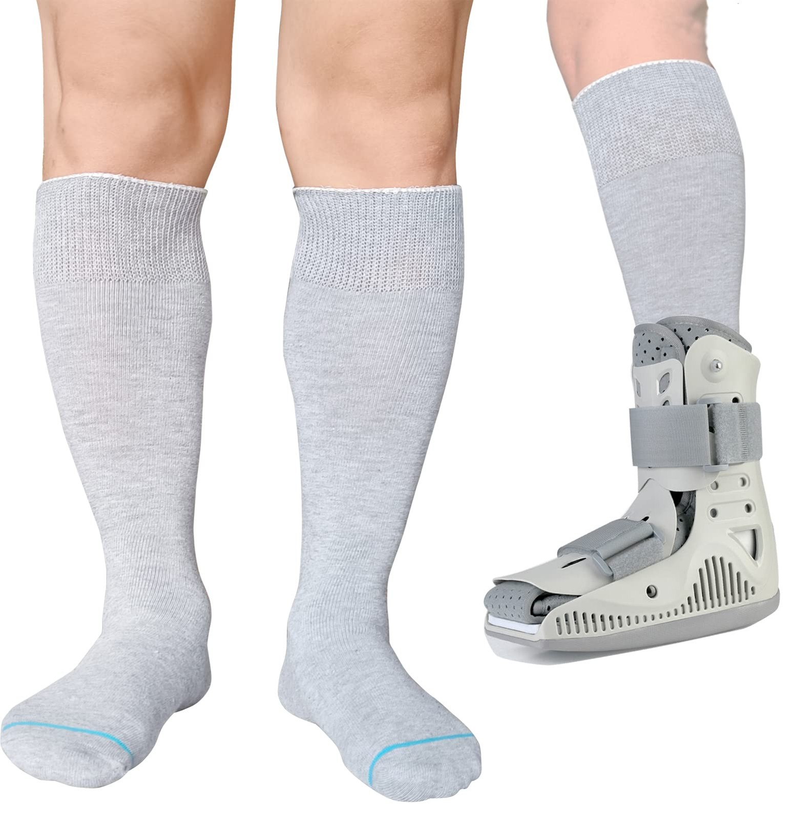 LORVVDE Cam Walker Walking Boot Socks Replacement Sock Liner for Orthopedic