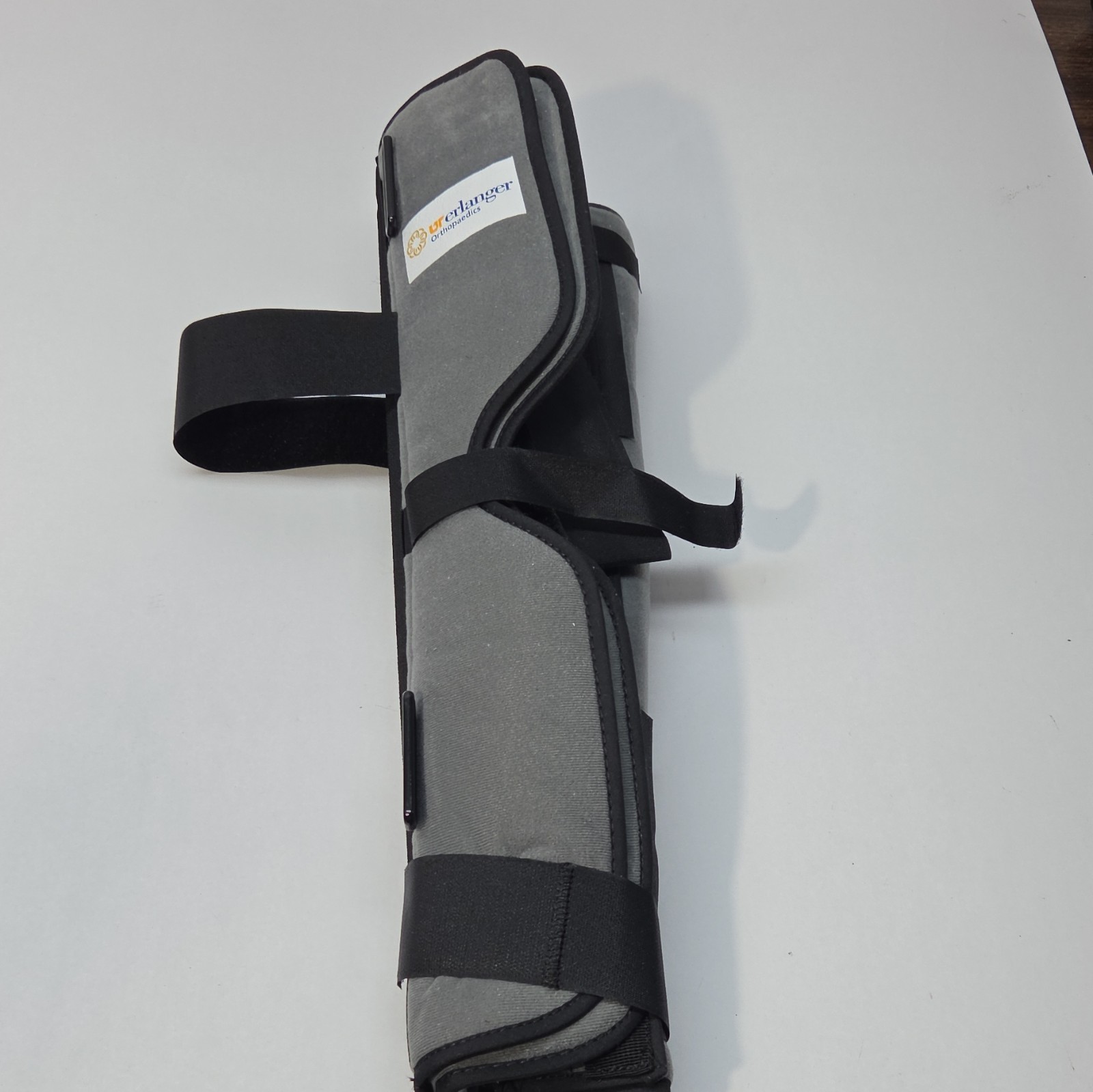 ProCare 3-Panel Knee Immobilizer Brace Universal Adjustable Gray/Black New Wobox