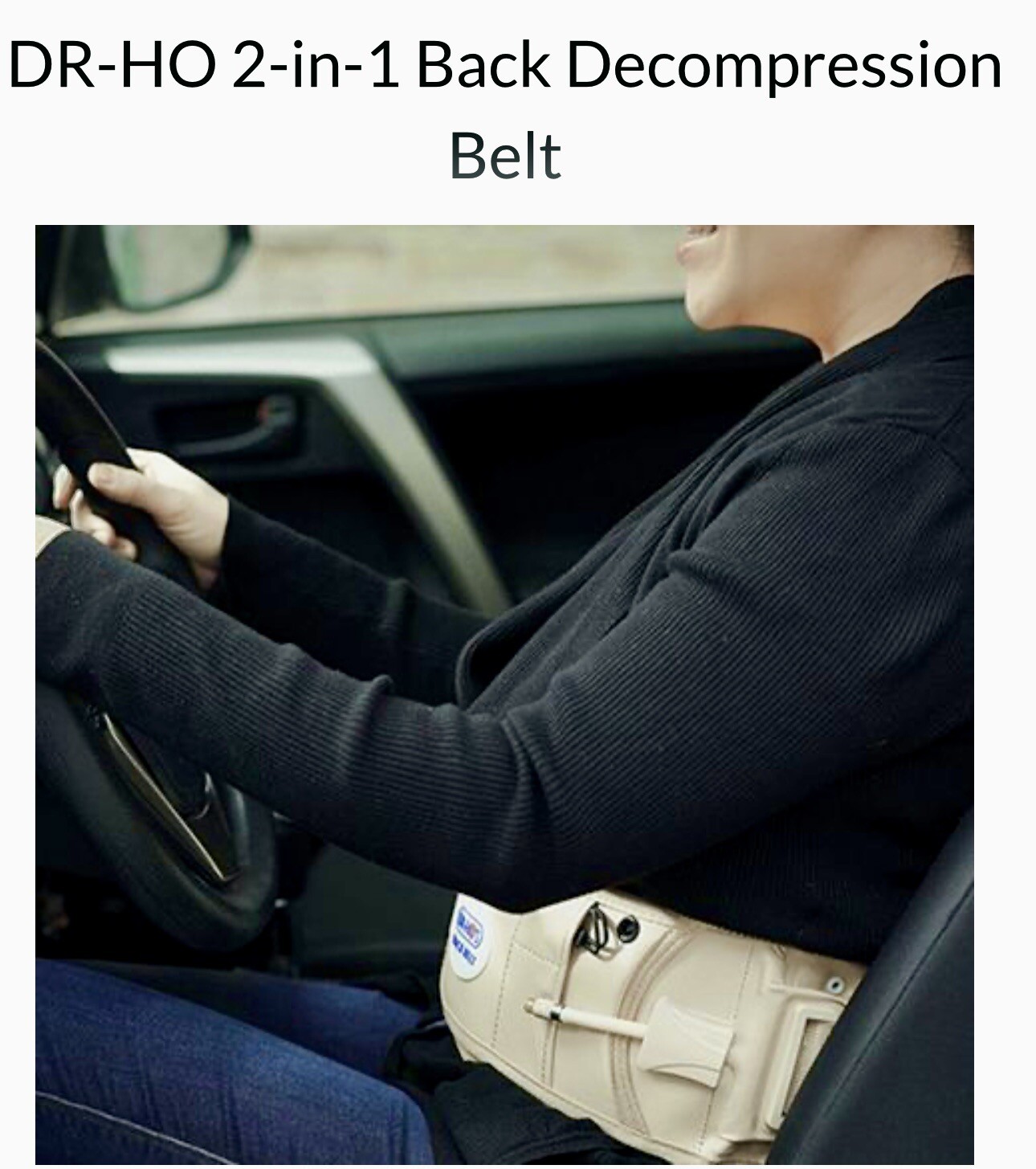 Inflatable Lumbar Traction Belt Decompression Pain Relief Waist Support Brace US