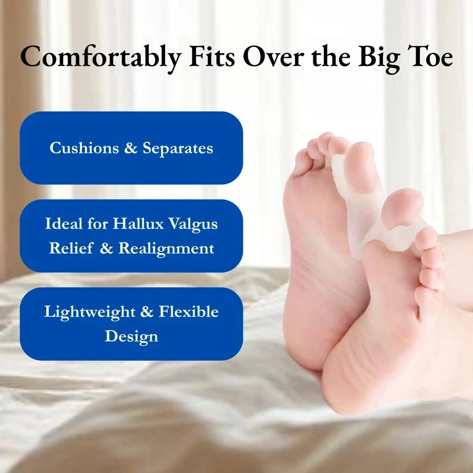 Hallux Big Toe Separator Straightener Bunion Valgus Splint Corrector Support UK