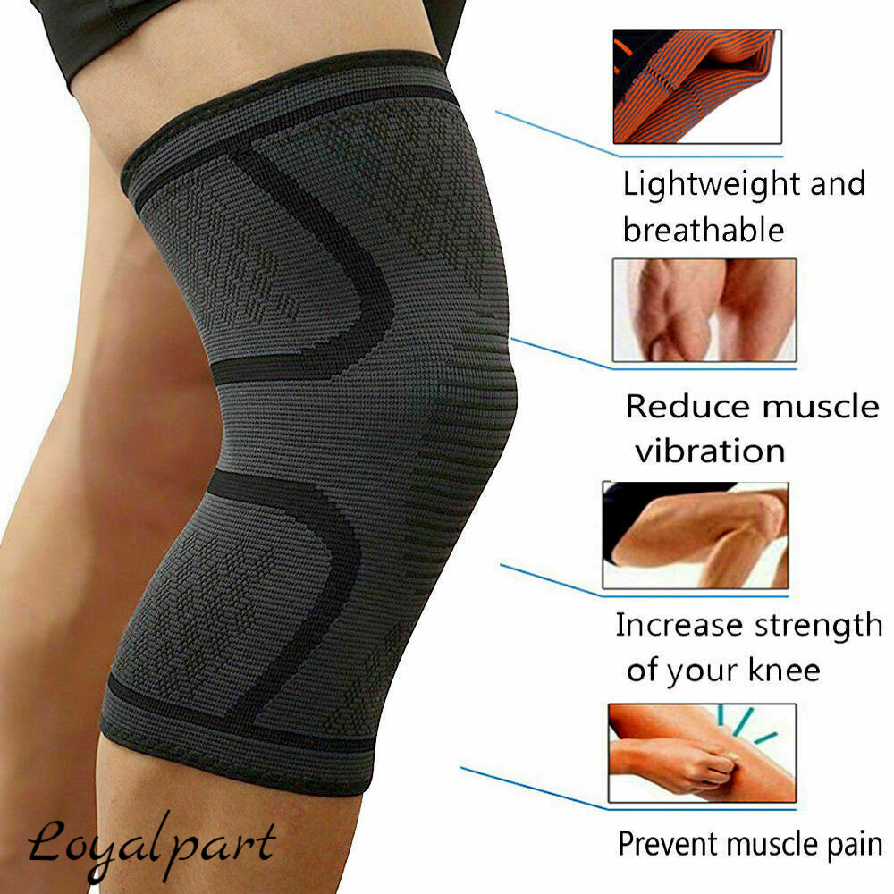Knee Compression Brace Sleeve Support Sports Joint Injury Pain Relief Arthritis