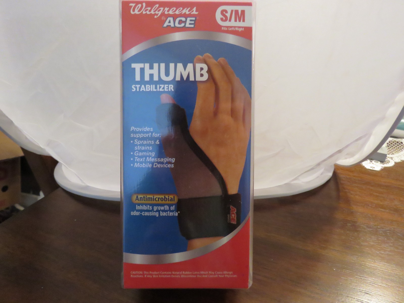 Walgreens Ace Thumb Stablizer Brace – Size S/M – Fits Left or Right