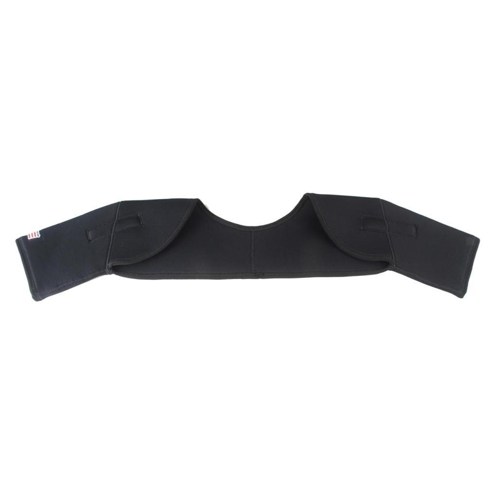 Double Shoulder Brace Protector Shoulder Guards Black