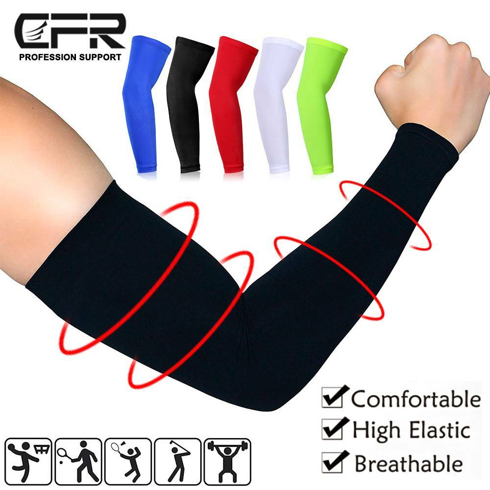 Elbow Brace Compression Support Arm Long Sleeve Tendonitis Reduce Joint Pain CFR