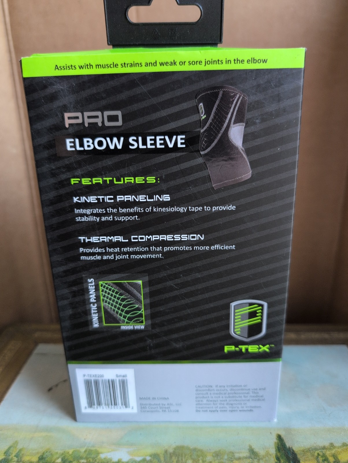 P-TEX ** PRO ELBOW SLEEVE** ” P-TEXE200“ **BLACK **NEW** Small