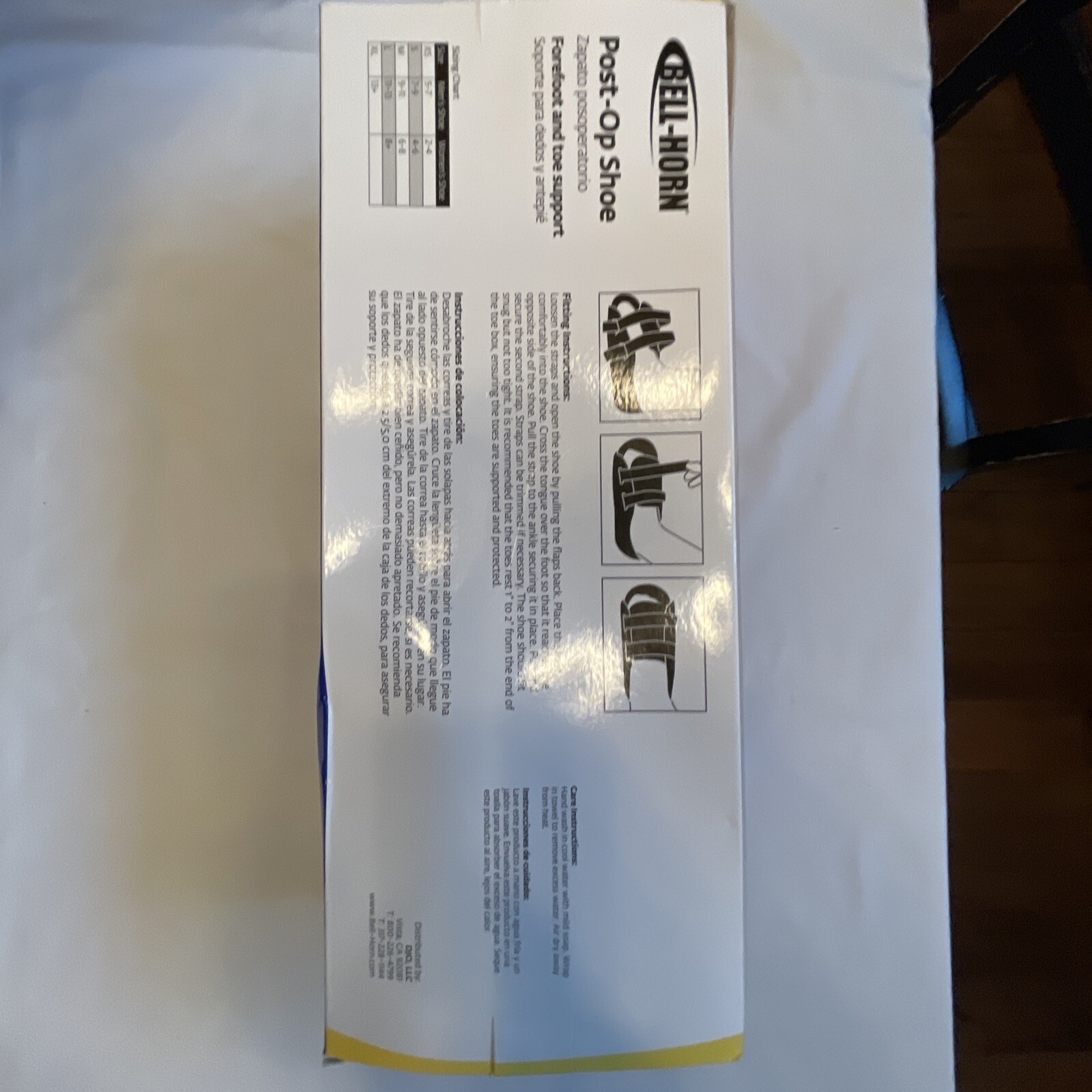 Bell-Horn Post-Op Shoe, Forefoot and Toe Support, BH81137, Large