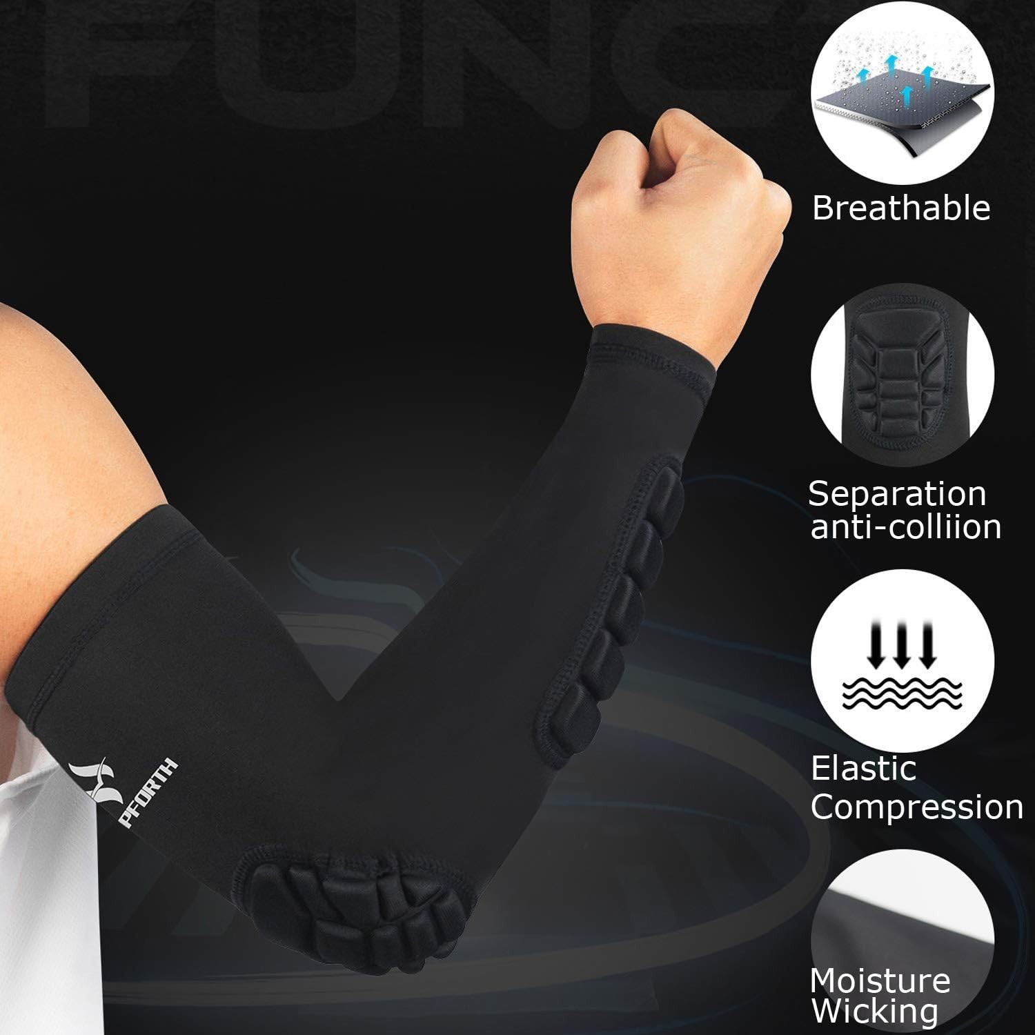 Adjustable 2PCS Arm Support Sleeves with Anti-Slip Design for Maximum Mobility