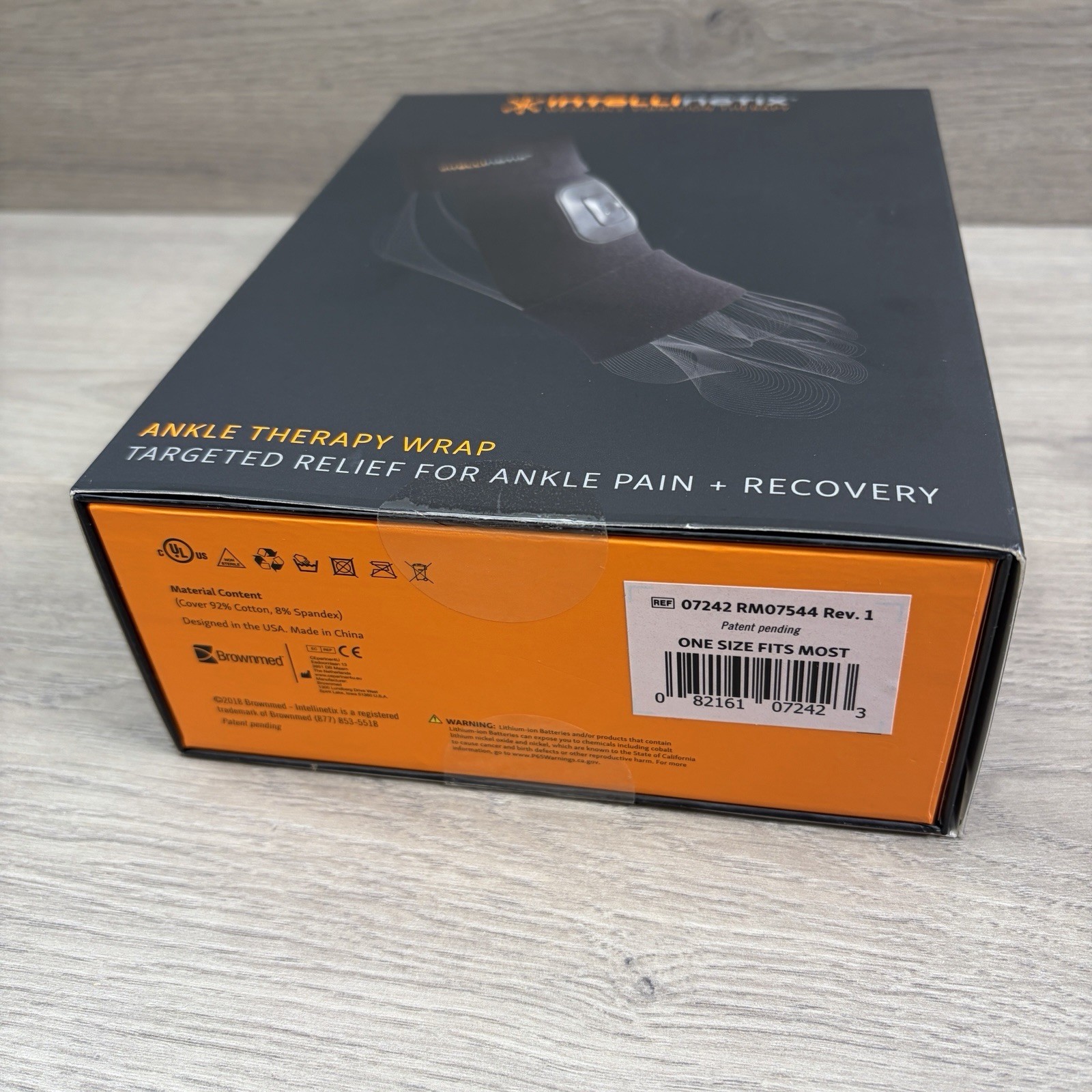 NEW Intellinetix Wearable Vibration Therapy Foot & Ankle Wrap for Recovery