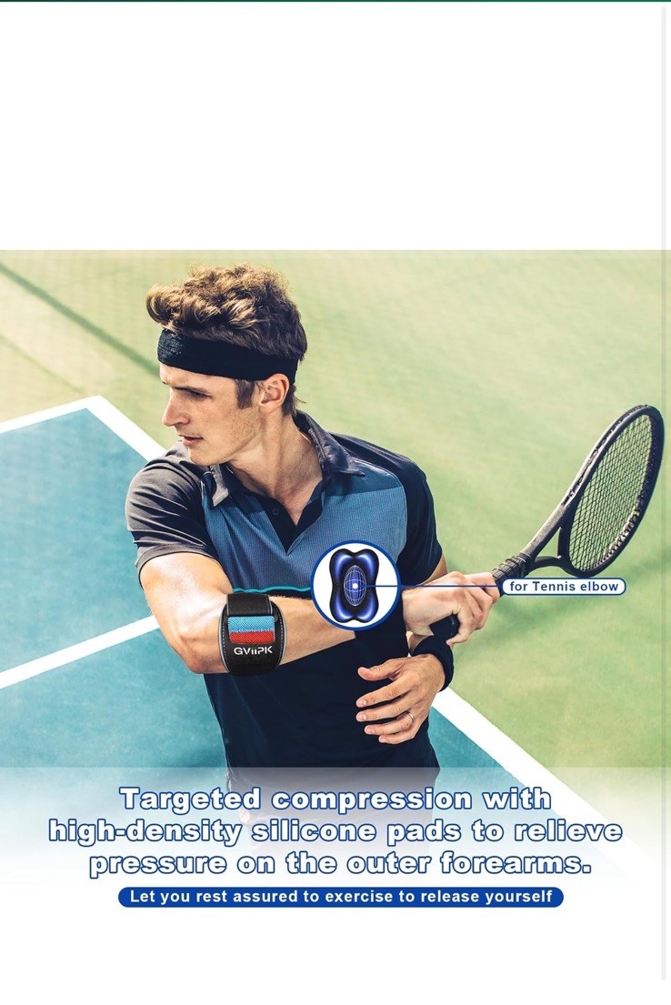 Tennis Golfers Elbow Brace Support Strap Tendonitis Band Pain Relief Support