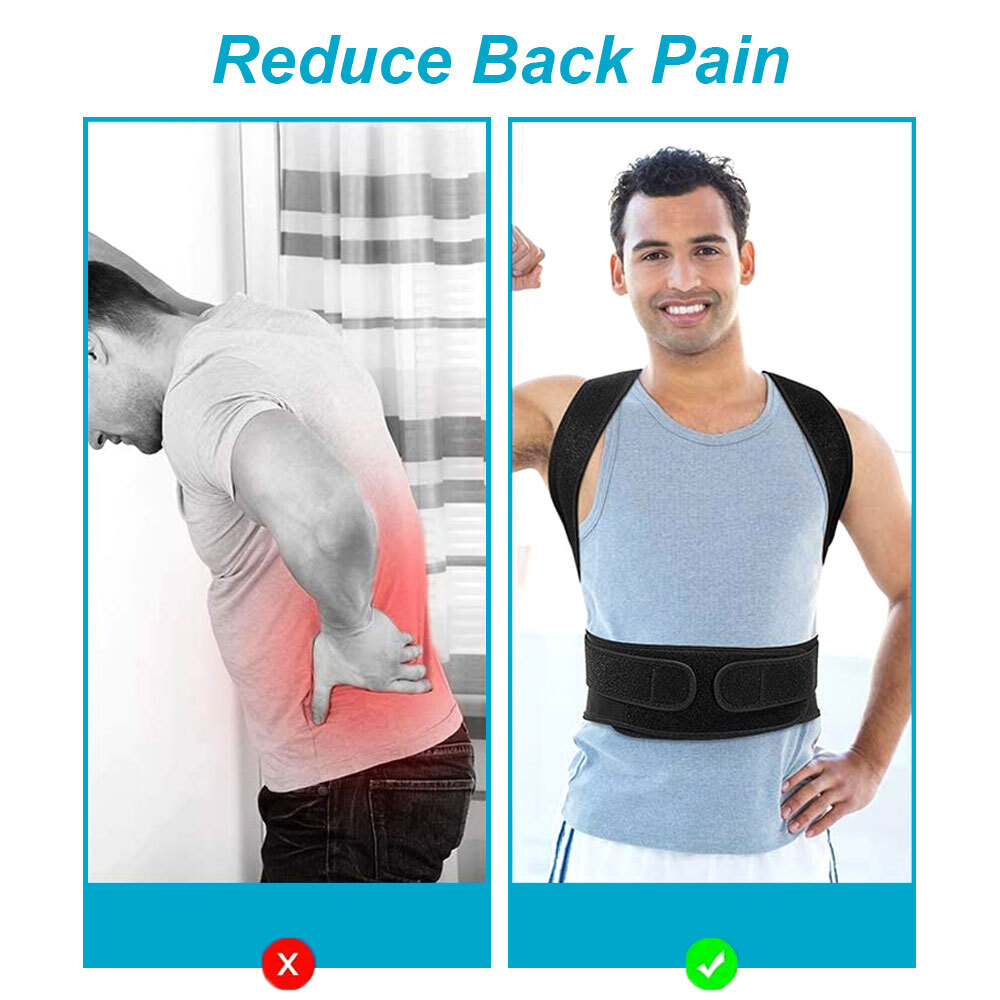 Chest Up Back Brace for Women Men Back Support Posture Corrector Vest Shaper