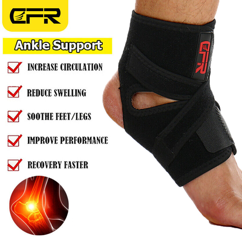 CFR Adjustable Sports Ankle Brace Support Compression Sleeve Foot Wrap Fasciitis