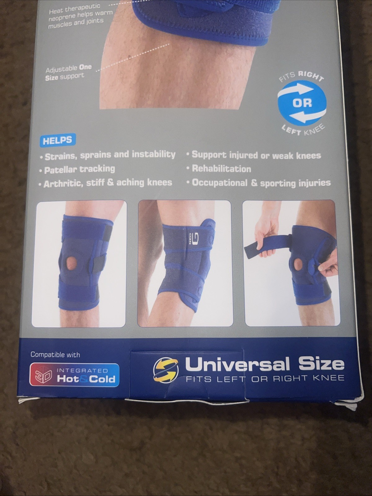 Neo G Hinged Open Knee Support, Class 1 Medical Device, New, Sealed