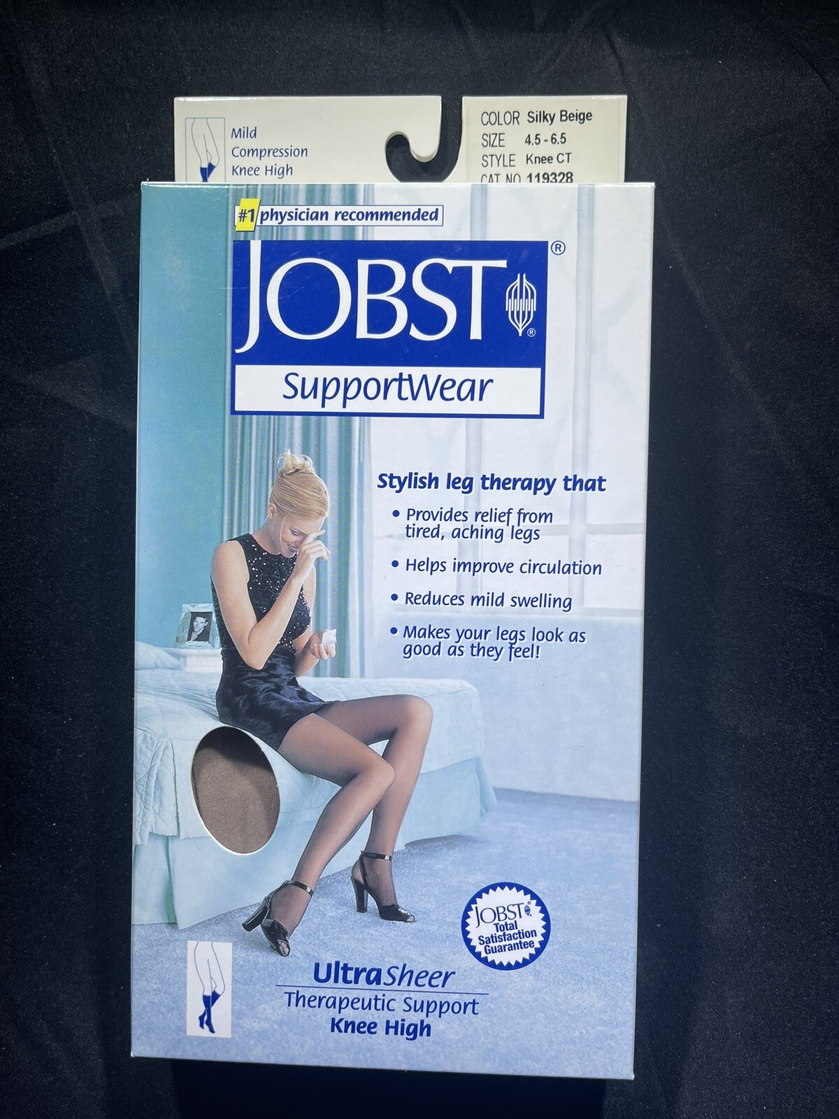 Jobst Small UltraSheer Knee High CT 8-15mmHg Silky Beige